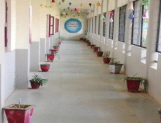 college corridor